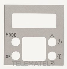 N2240.5 PL-TAPA TERMOSTATO DIGITAL ZENIT PLATA-NIESSEN (UD)
