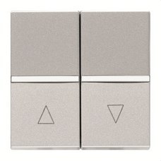 N2244.1 PL-INTERRUPTOR PARA PERSIANAS 2 MDULOS ZENIT PLATA-NIESSEN (UD)