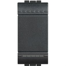 L4005A-PULSADOR 1 POLO NO 10A CON 1 MDULO LIVING EN COLOR ANTRACITA-BTICINO (UD)