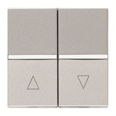 N2244 PL-PULSADOR PARA PERSIANAS CON 2 MDULOS ZENIT PLATA-NIESSEN (UD)