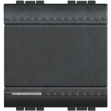 L4005M2A-PULSADOR 1 POLO NO 10A CON 2 MDULOS LIVING EN COLOR ANTRACITA-BTICINO (UD)