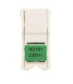 N2191 VD-LÁMPARA LED PARA MECANISMOS CON VISOR INTERRUPTOR/PULSADOR ZENIT VERDE-NIESSEN (UD)