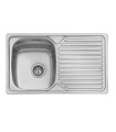 F16742-FREGADERO VIENA 1 SENO  CON ESCURRIDOR 800 X 480MM-PLASTIMODUL ()