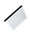 98672-ROCIADOR DUCHA CUADRADO KUBE 200X200MM - CLEVER ()