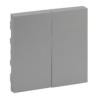 864305-TECLA NILOÉ STEP DOBLE PARA INTERRUPTOR Y CONMUTADOR, ALUMINIO-LEGRAND (UD)