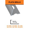 REMATE SEP ALUMINIO 12 MM PLATA BRILLO 2,6 MT  OAL12PB  * ()
