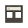 N2218.2 AN-TAPA CON VENTANA PARA 2 CONECTORES TELEFONÍA/INFORMÁTICA ZENIT ANTRACITA-NIESSEN (UD)