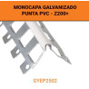 REF.GYEP2502 GUARDAVIVO MONOCAPA GALVA. PUNTA PVC BLANCO 2,50 MT  *STOCK ()