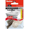 502695-KIT FIJACIÓN LAVABO SUSPENDIDOS (BOLSA 1u)-FISCHER (UD)