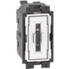 K4001A-INTERRUPTOR 1P 10AX 250VCA LIVING NOW 1 MÓDULO BORNES AUTOMÁTICOS, ILUMINABLE-BTICINO (UD)