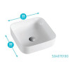 S04070100 LAVABO SEI 39X39 (UD)