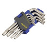 JUEGO 9 LLAVES ACODADAS TORX INV T10-T50REF.193290 ()