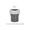 RA-33-ENLACE REPCN.PVC M(I.TUB.d.40/H d.25)-H(TUB.LISO d.40 JTA.CNA.)-IBIDE ()