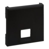 864542-FRONTAL NILOÉ STEP PARA BASES TELEFÓNICAS E INFORMÁTICAS RJ 45, NEGRO MATE-LEGRAND (UD)