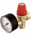 314462CST-VALVULA SGDAD.M-H 1/2" C/TOMA MANOM.-CALEFFI (UD)
