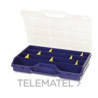145001-ESTUCHE 45-26 312x238x51mm 21 SEPARADOR POLIPROPILENO AZUL-TAYG (UD)
