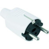 144 B-CLAVIJA PVC TOMA TIERRA LATERAL 10/16A 250V 4,8 BLANCO-FENOPLASTICA ()