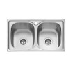 F16740 FREGADERO 2 SENOS S/ENCIMERA DUBLIN 800 X 440 -PLASTIMODUL (UD)