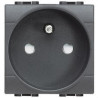 L4142-BASE FRANCESA 2P+T 10/16A LIVINGLIGHT ANTRACITA-BTICINO (UD)