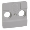 665367-ADAPTADOR FRONTAL NILOÉ TV 2-3 AGUJEROS ALUMINIO-LEGRAND (UD)