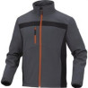 LULE2GOTM-CHAQUETA DE SOFTSHELL POLIÉSTER/ELASTANO TALLA M GRIS-NARANJA-DELTA PLUS ()