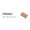 TOCHO PIRINEO 28X40X4,5 ROJO (UD)